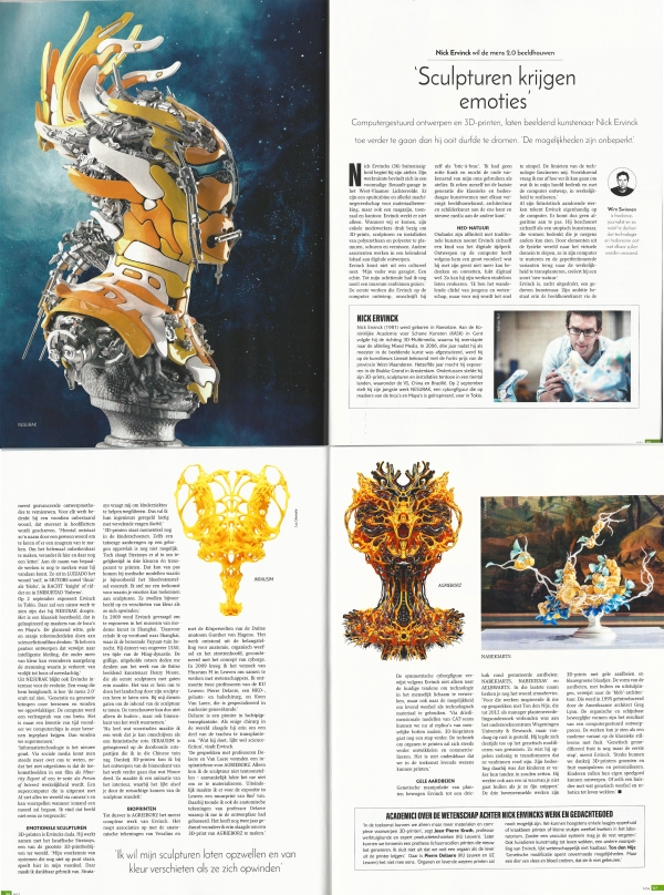 Sculpturen krijgen emoties, EOS Magazine
